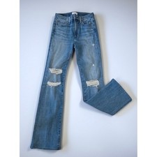 Joe's Jeans Hi Honey Distressed Straight Leg Jeans Bootcut Medium Wash Size 26