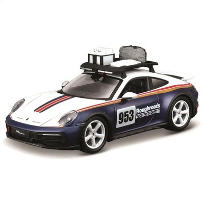 BBURAGO - 1/24 Racing - 2023 Porsche 911 Dakar - New 2024: Metal Racing Vehic...