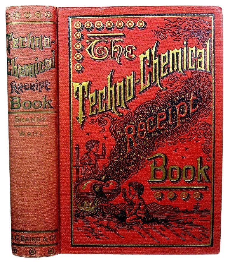 Antique CHEMICAL COOKBOOK Explosives FIREWORKS Gunpowder LIQUOR Tobacco Snuff - Image 2 of 3