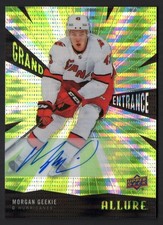 2020-21 Allure Grand Entrance Autograph Rookie Green Auto #GE-6 Morgan Geekie