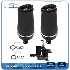 3PCS For Ford Expedition RWD Rear Air Suspension Spring Bag Compressor Dryer Kit