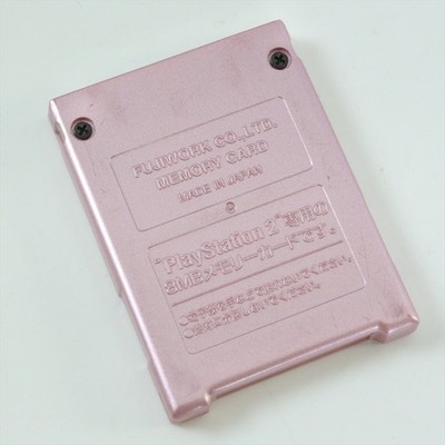 PS2 Memory Card 8MB Fujiwork PINK Memory King Playstation 2 Made