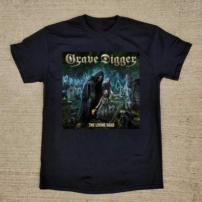 The Living Dead - Grave Digger Black Cotton Shirt All size S-5XL R89