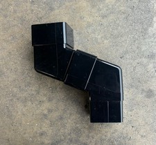 Gutter swan neck down pipe spout square drainwater offset bend 68mm black 112 de