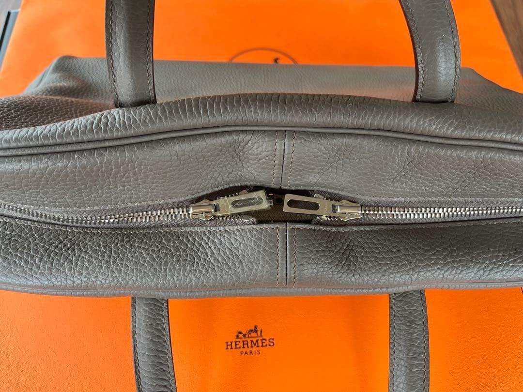 Price reduction *HERMES Victoria II 12H Etoupe ⬜︎Q engraved business bag image 4