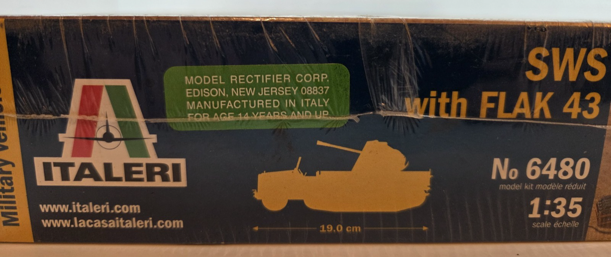 italeri 1/35 Sws With Flak 43 N 6480 maquette