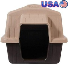 All Weather Durable Dog House W/ Ventilation Raised Floor Small Pets Outdoor New