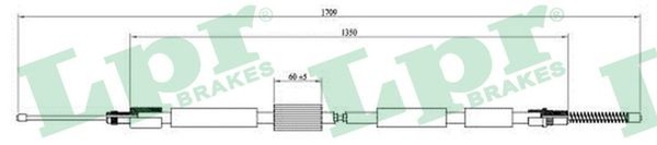 LPR Bremsseil Seilzug Feststellbremse C0003B FüR 7E N3 Peugeot N5 306 7A 7C 7B-image