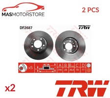 BREMSSCHEIBEN SATZ PAAR VORNE TRW DF2687 2PCS A F�R BMW 7,E38 3L,2.8L,3.5L,2.5L