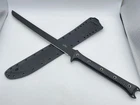 SWAMP RAT Rodent Waki Black Coated Black G10 Combat Sword w/ Sheath