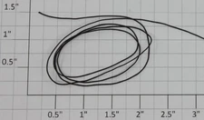 Lionel 2460-55 Black Braided Crane String Cord (per Foot) (24)