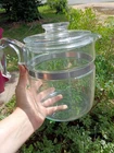 Vintage Pyrex Flameware 7759-B Glass Percolator Coffee Pot And Lid Only 9 Cup