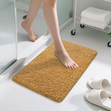 MondayRug 30"x20" Non-Slip Absorbent Quick Dry Shaggy Microfiber Bath Mat Rug