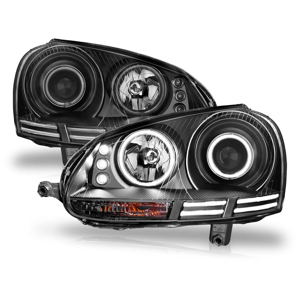 Anzo 121345 Set of 2 Headlights Driving Head lights Headlamps for VW Jetta Pair Foto 2 de 4