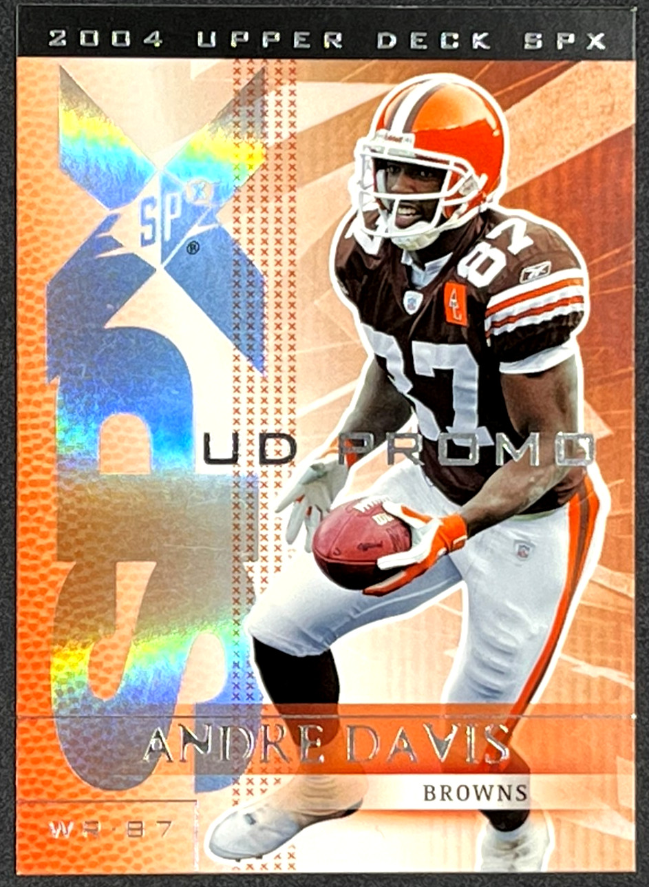 2004 Upper Deck SPX football # 24 Andre Davis PROMO card