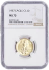1987 American Gold Eagle 1/4 oz — photo from another recent sale