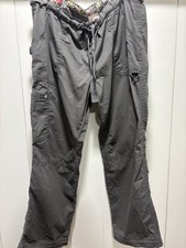 Koi Lite Kathy Peterson Scrub Pants Womens Size XL Gray Cargo Stretch Nurse