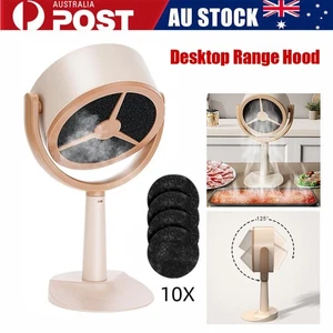 Hotte de plage de bureau 2 Ventilateur d'échappement de vitesse Hotte de cuisinière portable pour la cuisine BBQ RV