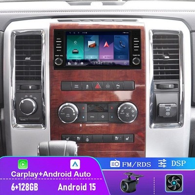 7'' 6+128GB Car Radio For Dodge RAM 1500 2500 2009-2012 Carplay Android 15 Auto