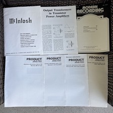 McIntosh General Stereo Equipment Product Information Sales Brochure Authentic