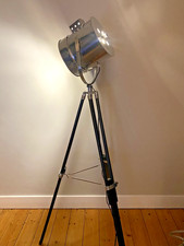 Beautiful reading/spot adjustable tripod floor lamp with chrome/silver finish 