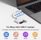 3-in-1 USB-C Lightning SD TF Card Reader OTG Adapter iPhone iPad Samsung