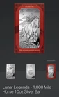 2026 Pamp Suise Lunar Legend Series 1000 Mile Horse 10 oz .999 Silver Bar