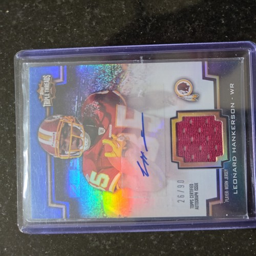 2011 Leonard Hankerson Rookie Patch Auto Topps Triple Threads Unity /90 #TTUAR-9