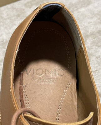 Vionic Harrison Leather Wingtip Fringe Dress Shoes Golf Old Money Classic 11.5 Vionic Men main image 3