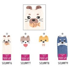 Animal Cute Character Women  s fashion Socks 4pcs pack. One size