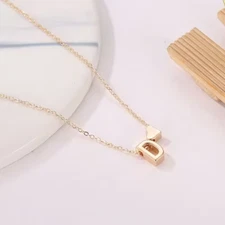 Premium Elegant Tiny Heart Initial Necklace Letter Name Choker Wedding  Gift