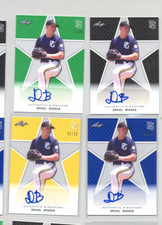 2020 Leaf Perfect Game Auto Four card lot Daniel Brooks