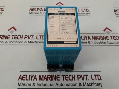 Enertec Cav 1032 Tne 3/4 Files Additional Box T82 6600v 100v