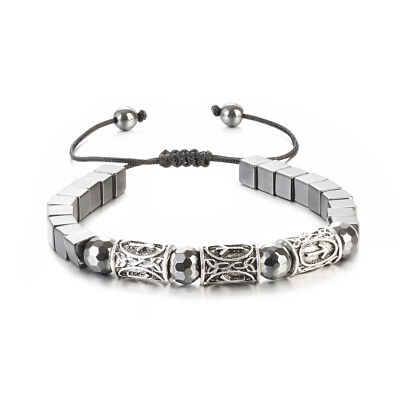 Women Men Energy Bracelets Beads Hematite Stone Therapy Health Care Weight Loss