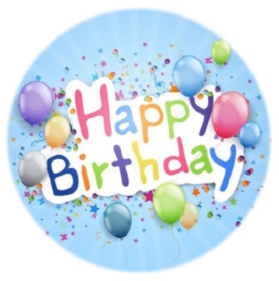 Personalisiert Tortenaufleger Happy Birthday Blau ? Produktbild-Vorschau 7