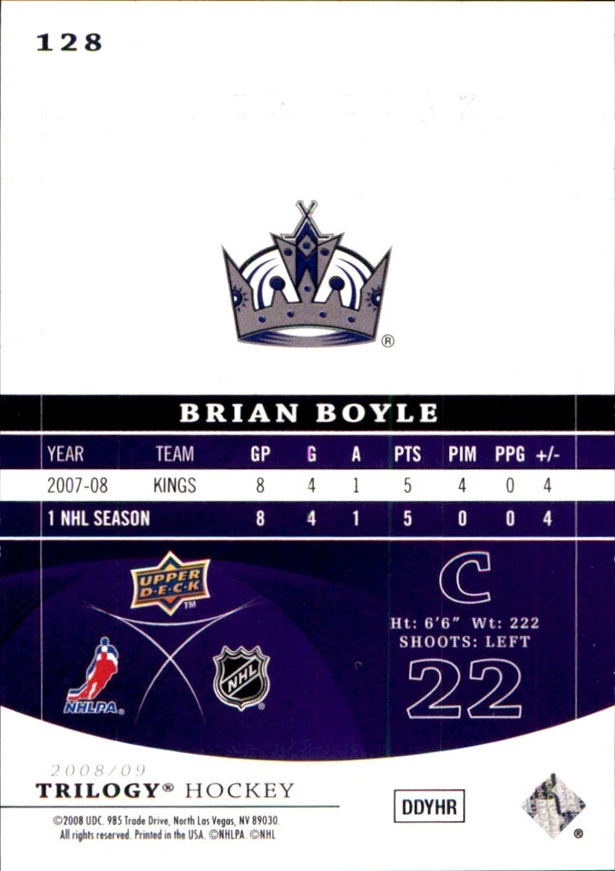 2008-09 Upper Deck TRILOGY 🥅 SERIAL #'d RCs 🥅 YOU PICK YOUR FAVS 🏒 NHL - Image 2 of 4