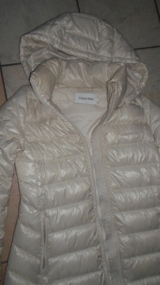CALVIN KLEIN Damen Jacke Stepp Mantel Outdoorjacke Kapuzenjacke Parka Größe S 36 - Bild 2 von 4