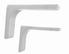 Shelf Supports Bookcase Brackets 180mm Small Black Brown or White Set