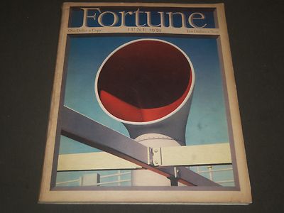1939 JUNE FORTUNE MAGAZINE - GREAT COVER & ADS - F 151