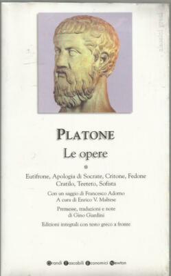 Platon Euthron, Apologie des Sokrates, Kriton, Phaidon..Text von vorne Newton