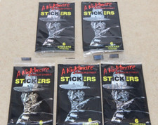 A Nightmare On Elm Street Sticker Packs - 5 Sealed Packs 1984 Freddy Krueger
