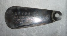 Vintage Metal Shoe Horn   Grevert  s Shoe Store