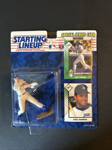 1993 Kenner Starting Lineup - Eric Karros - Los Angeles Dodgers- Special Edition