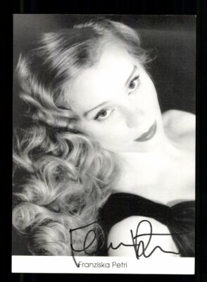 Franziska Petri Autograph Card Original Signed # BC 213324