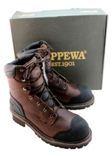 CHIPPEWA Logger Size 9 M Waterproof 400G ST 8" Men Work Boots 55053 MSRP $349