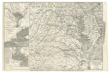 Antique Map "Strategic War Points of the United States" James Wyld, 1861