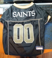 Pets First NFL Dog & Cat Mesh NEW ORLEANS SAINTS Jersey