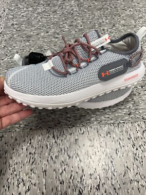 Under Armour Charged Fat Tire Gray White Low Casual  Sneakers Mens 10 Wmns 11.5