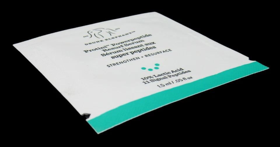 NEW CASE OF 1,000 Packets 1.5ml Drunk Elephant Protini Powerpeptide Resurf Serum - Image 4 of 4