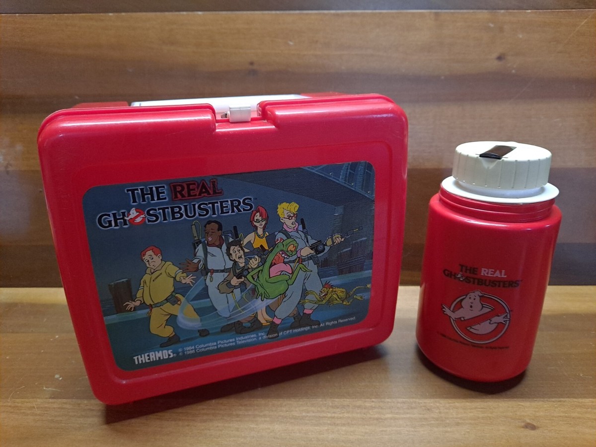 The Real Ghostbusters Lunchbox and Thermos 1986 | eBay